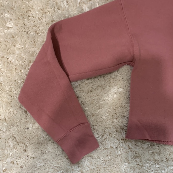 Bella Canvas Crop Top Red Yoga Long-Sleeve Shirt - Picture 4 of 6